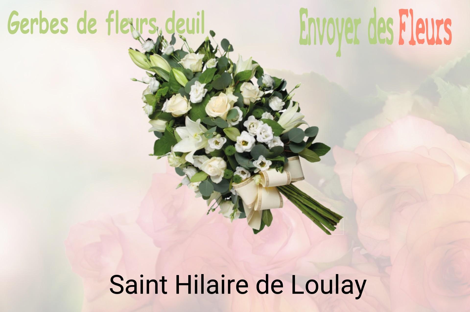 Gerbe de fleurs de deuil livrée à Saint-Hilaire-de-Loulay